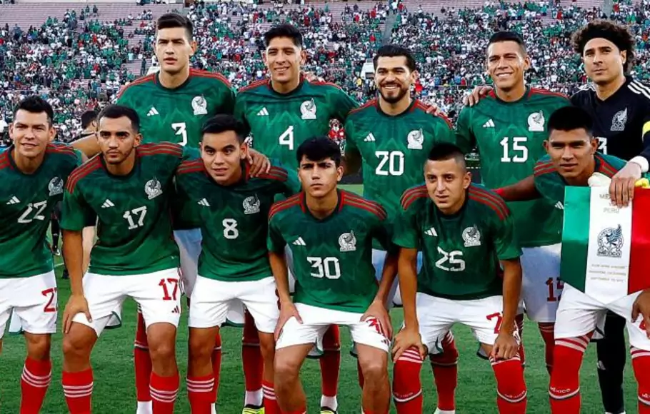 Tim nasional Meksiko.