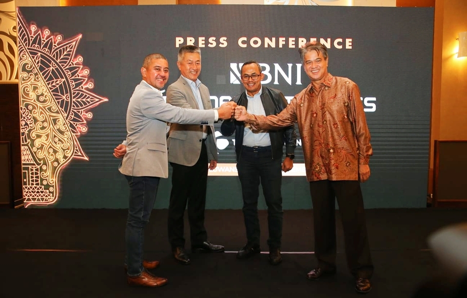 Konferensi pers BNI Indonesian Masters 2022 Presented by TNE yang bakal diikuti sebanyak 144 pegolf dari 25 negara di Hotel JS Luwansa Jakarta, Jumat, 11 November 2022. Pertandingan golf tersebut bakal digelar di Royale Jakarta Golf Club, pada 1-4 Desember mendatang.