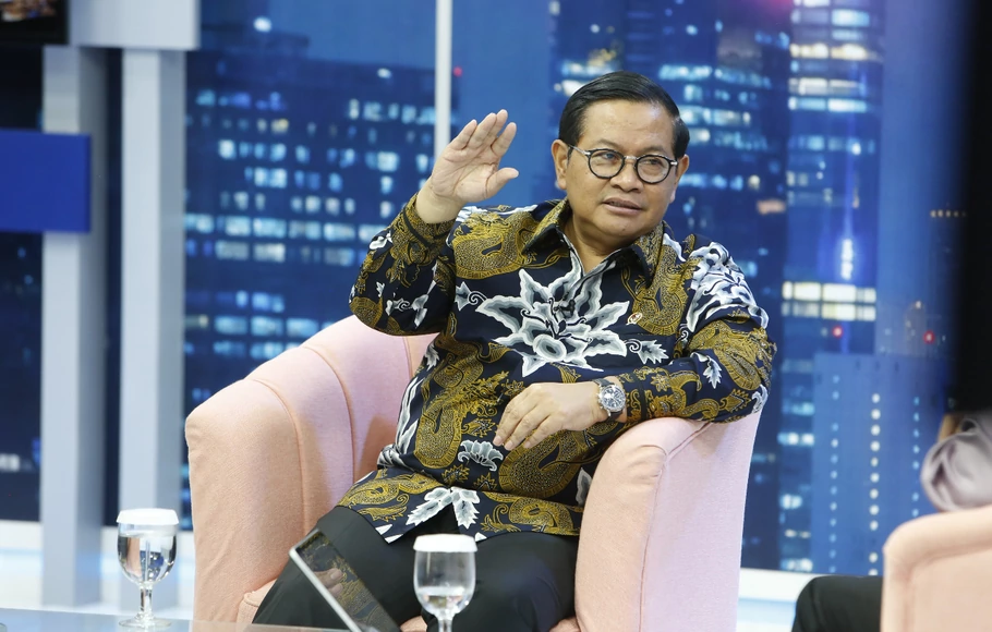 Sekretaris Kabinet, Pramono Anung saat menjadi bintang tamu dalam 
