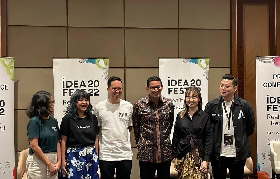Festival ekonomi kreatif tahunan, IdeaFest kembali digelar di Jakarta Convention Center (JCC), Senayan, Jakarta, Kamis 24 November 2022.