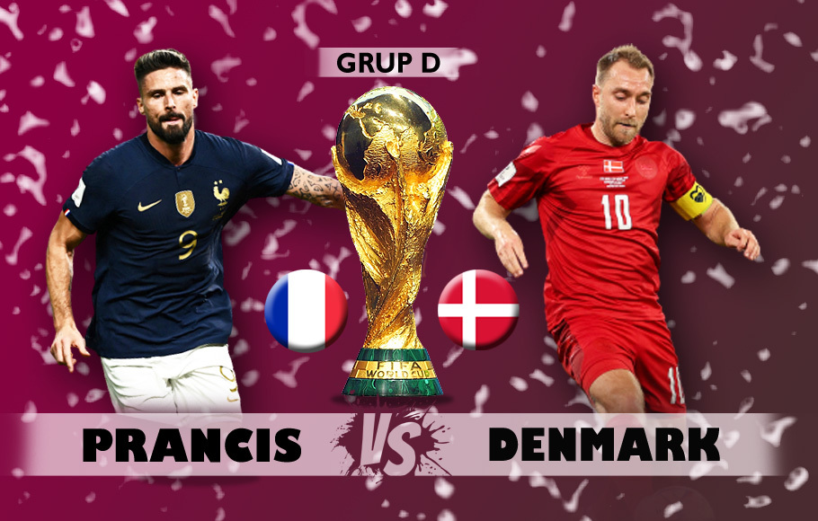 Preview Prancis vs Denmark.