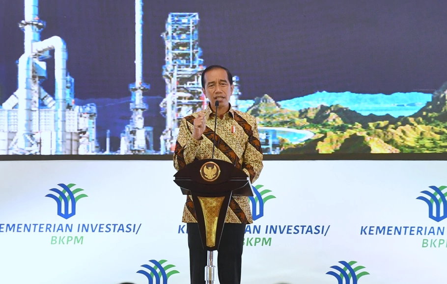 Presiden Jokowi memberikan sambutan pada Rapat Tahunan Bank Indonesia di JCC Jakarta, Rabu, 30 November 2022.