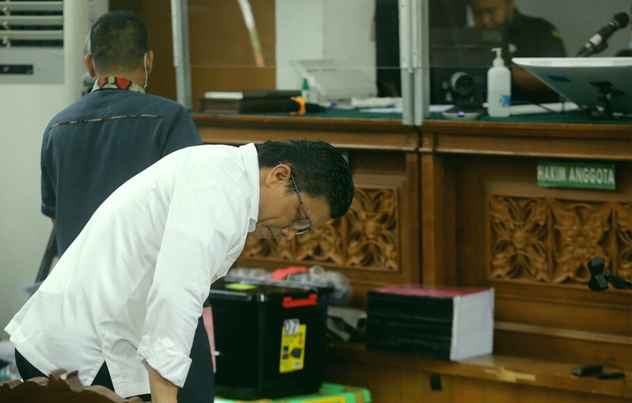 Terdakwa Ferdy Sambo memberikan kesaksian dalam sidang lanjutan kasus pembunuhan berencana terhadap Nofriansyah Yosua Hutabarat di Pengadilan Negeri Jakarta Selatan, Rabu 7 Desember 2022.