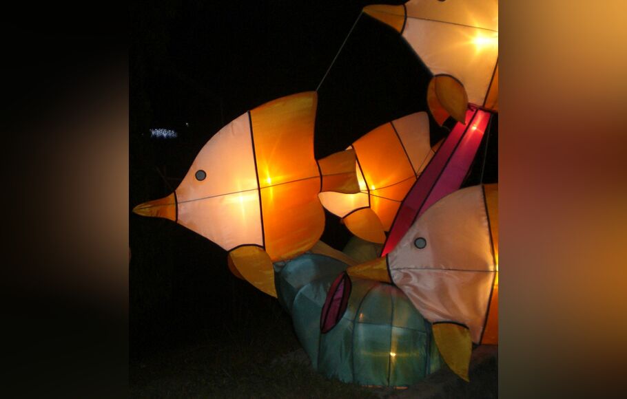 Lampion ikan warna-warni. (Sumber: Investor Daily/Gora Kunjana)