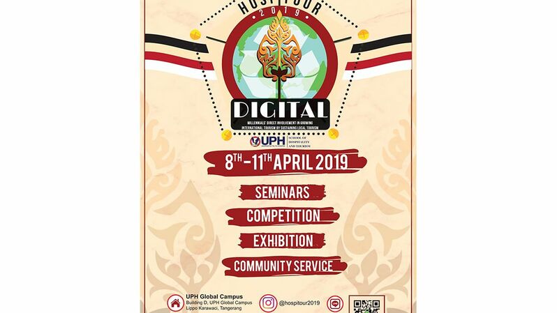 Hospitour 2019  digelar di Universitas Pelita Harapan, 8-11 April 2019. 