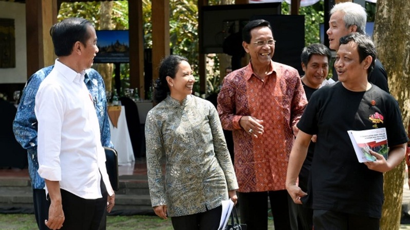 Presiden Joko Widodo berkunjung ke Borobudur, Kabupaten Magelang, Jumat (30/8/2019). Foto: Setpres