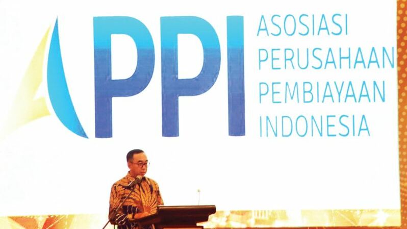 Ketua Umum Asosiasi Perusahaan Pembiayaan Indonesia (APPI) Suwandi Wiratno  Foto: B1-Ruth Semiono