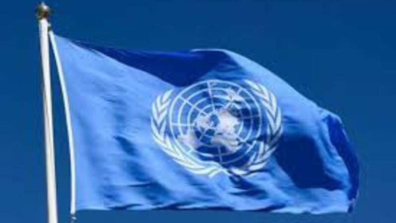 Bendera Perserikatan Bangsa-Bangsa (PBB). ( Foto: JONATHAN NACKSTRAND / AFP ) 
