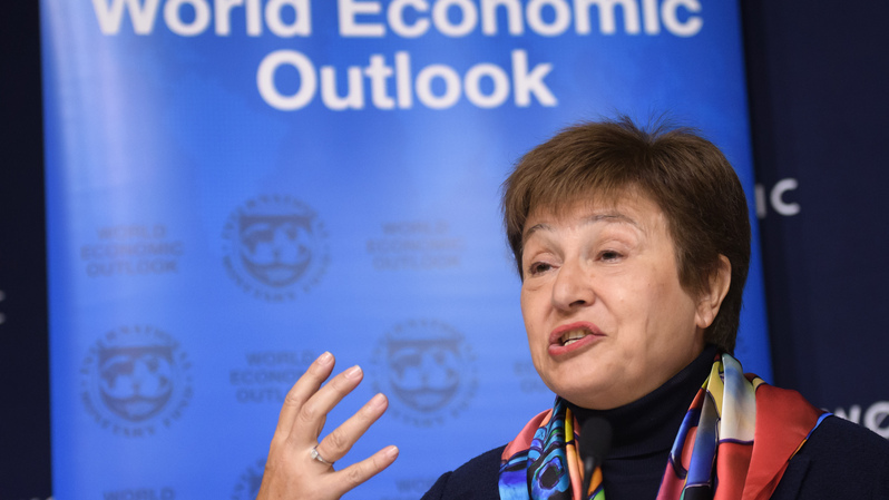 Direktur Pelaksana Dana Moneter Internasional (IMF) Kristalina Georgieva. ( Foto: Fabrice COFFRINI / AFP )