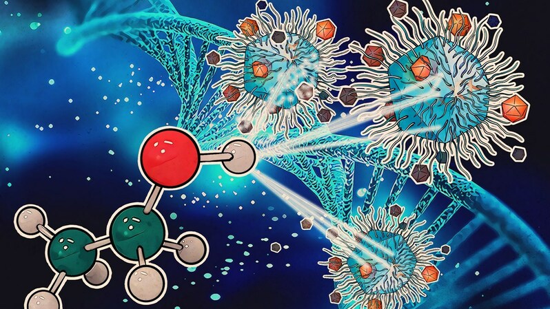 Ilustrasi DNA virus korona. (IST)