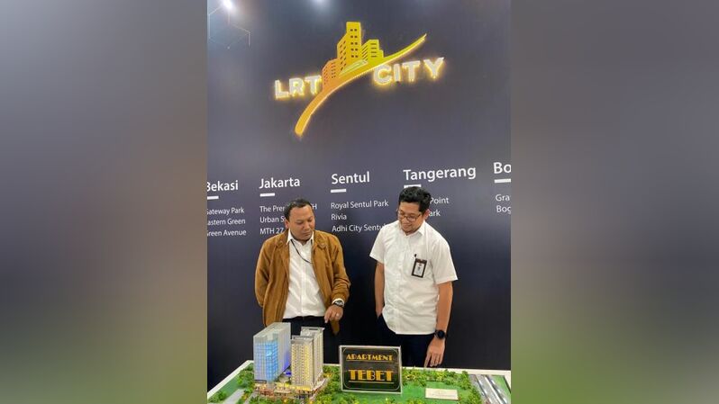 PT. Adhi Commuter Properti, di  acara Indonesia properti Expo, di JCC, Jakarta, Selasa (18/2).