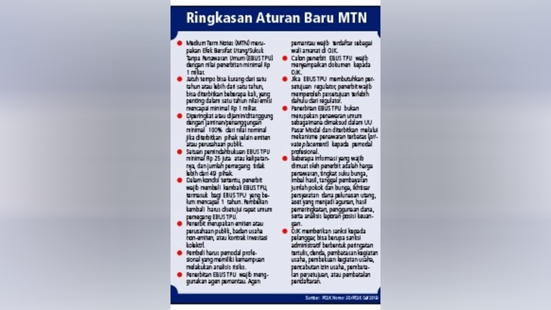 Ringkasan aturan baru MTN