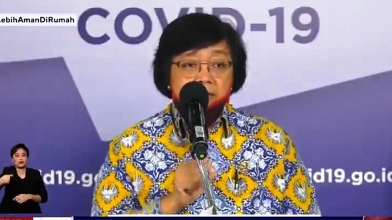 Menteri LHK Siti Nurbaya. Sumber: BSTV