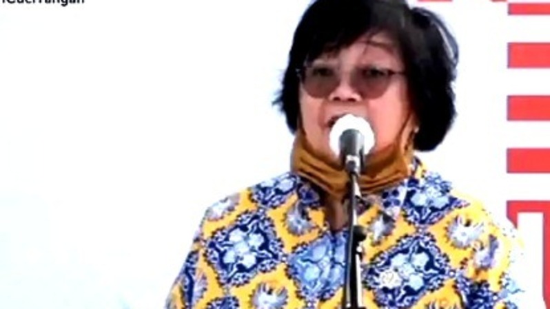 Menteri LHK Siti Nurbaya. Foto: BSTV