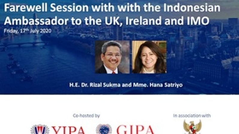 Apresiasi YIPA UK untuk Legasi Dubes RI di Inggris, Dr. Rizal Sukma