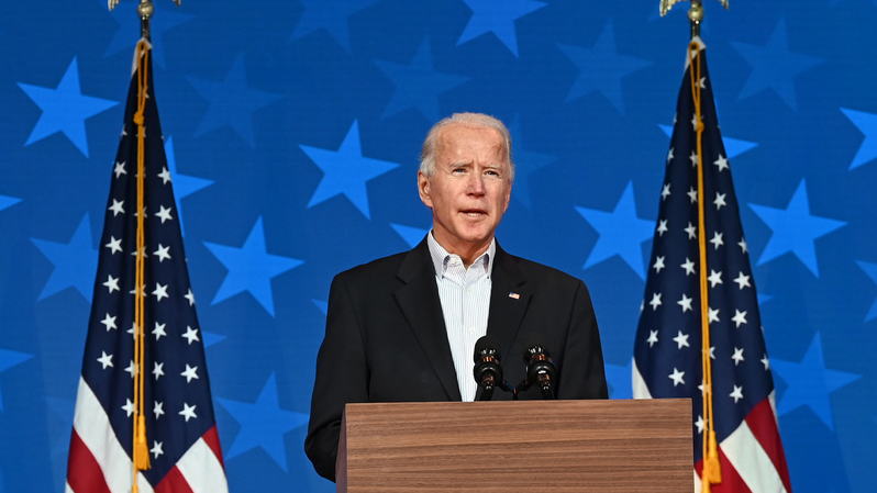 Calon presiden (capres) dari Partai Demokrat Joe Biden. ( Foto: JIM WATSON / AFP )