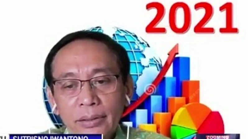 Ketua Kebijakan Publik Apindo Sutrisno Iwantono dalam Zooming with Primus - Menyongsong Pemulihan Ekonomi live di Beritasatu TV, Kamis (7/1/2021). Sumber: BSTV