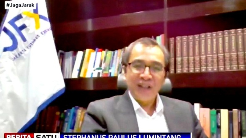 Stephanus Paulus Lumintang, Direktur Utama PT Bursa Berjangka Jakarta (BBJ) dalam diskusi Zooming with Primus - Masa Depan Aset Kripto, live di Beritasatu TV, Kamis (25/3/2021). Sumber: BSTV