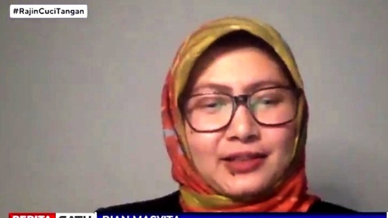Prof Dian Masyita, Pengamat Ekonomi Syariah, Dosen Universitas Padjajaran Bandung, dalam diskusi Zooming with Primus - Prospek Industri Perbankan Syariah live di Beritasatu TV, Kamis (8/4/2021). Sumber: BSTV