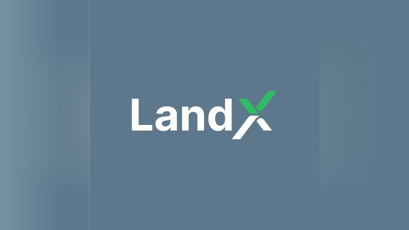Logo LandX, sebuah platform equity crodwd funding dari PT Numex Teknologi Indonesia. ( Twitter / Istimewa )