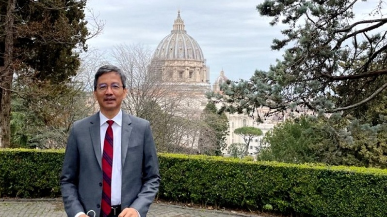 Embajador de Indonesia ante la Santa Sede en el Vaticano El Amrih Jinangkung.  Foto: IST