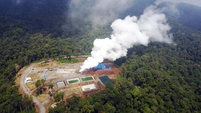 Salah satu lapangan panas bumi (geothermal) milik PT Pertamina (Persero)