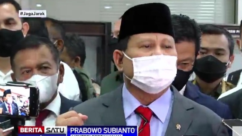 Menhan Prabowo Subianto. Sumber: BSTV