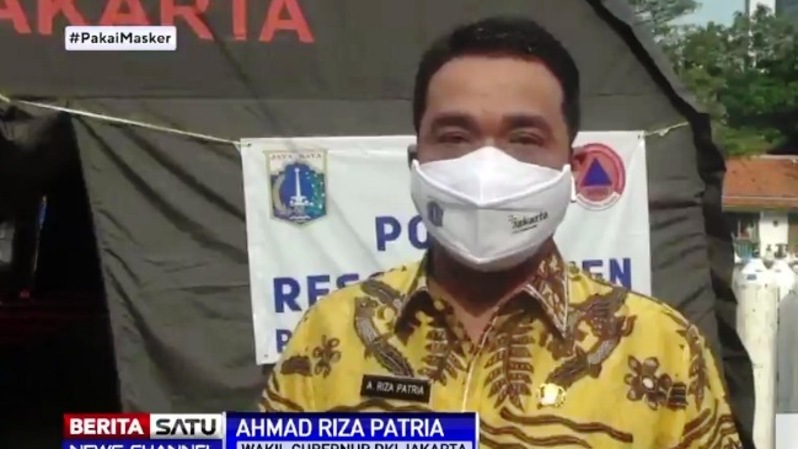 Wagub DKI Jakarta Ahmad Riza Patria. Sumber: BSTV