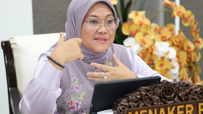 Menteri Ketenagakerjaan Ida Fauziyah. Foto: Humas Kementerian Ketenagakerjaan