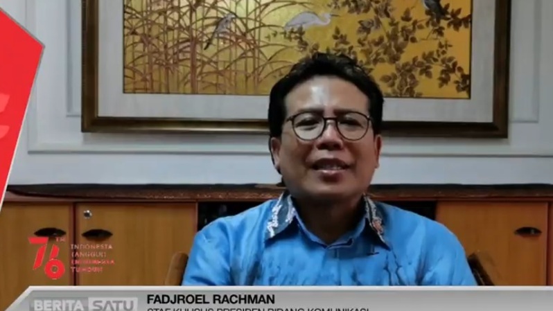Fadjroel Rachman, Jubir Presiden Joko Widodo. Sumber: BSTV