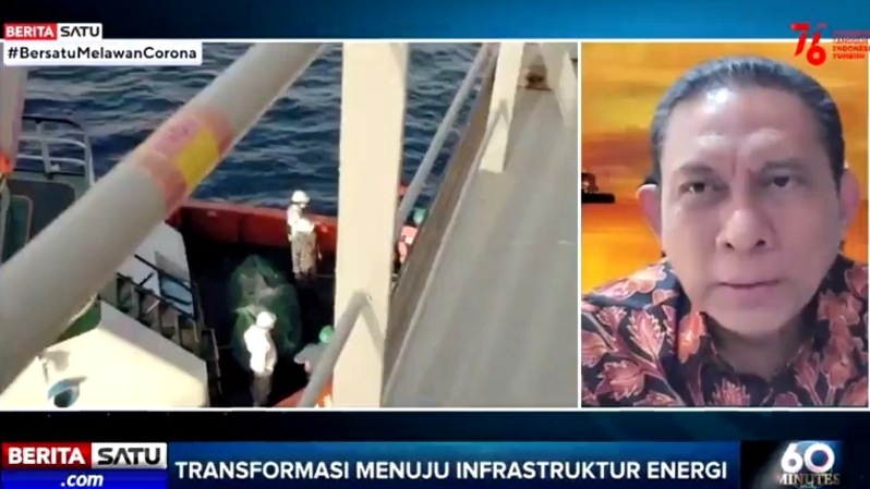Kemal Imam Santoso, Direktur Utama PT GTS Internasional. dalam acara 60 Minutes di BeritasatuTV, Senin (16/8/2021). Sumber: BSTV