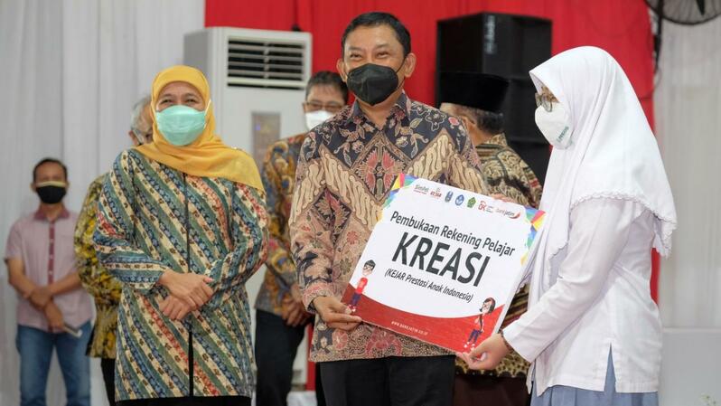 Kegiatan Puncak Kejar Prestasi Anak Indonesia (Kreasi) dengan tema Wujudkan Impian Anak Indonesia  di Surabaya, Selasa (24/8/2021). (IST)