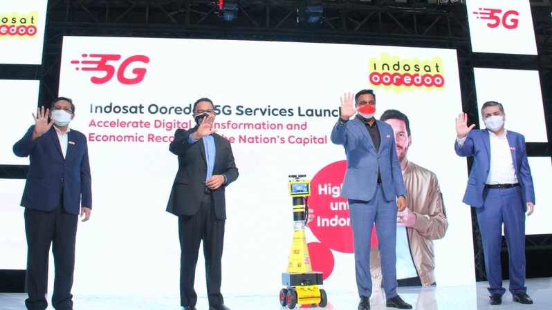 Peluncuran layanan 5G Indosat Ooredoo di Jakarta. (IST)