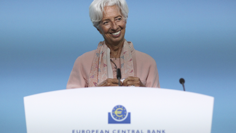 Presiden Bank Sentral Eropa (ECB) Christine Lagarde. ( Foto: DANIEL ROLAND / AFP ) 