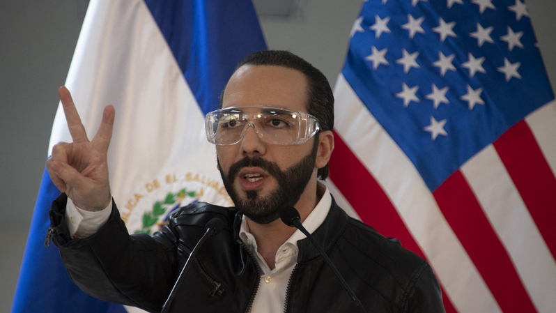 Presiden El Salvador, Nayib Bukele. ( Foto: YURI CORTEZ / AFP )