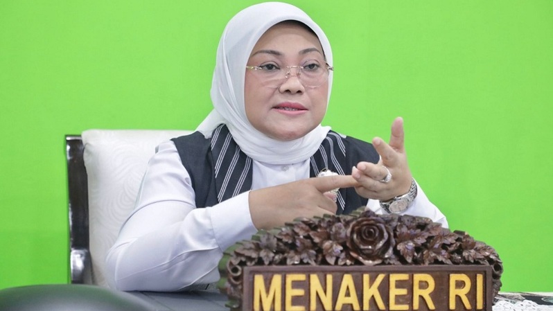 Menteri Ketenagakerjaan Ida Fauziyah. Foto :Humas Kementerian Ketenagakerjaan 