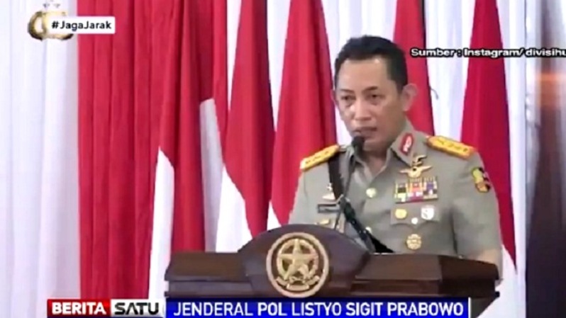 Kapolri Jenderal Listyo Sigit Prabowo. Sumber: BSTV