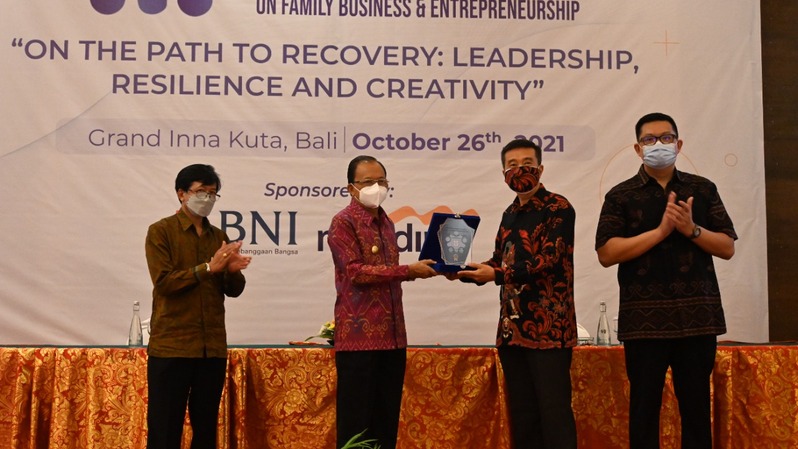 University (PresUniv) menggelar  International Conference on Family Business and Entrepreneurship (ICFBE) 2021 di Kuta Bali. Ini adalah tahun ke-5 penyelenggaraan ICFBE. Jika selama tiga tahun pertama ICFBE diselenggarakan secara offline, pada 2021, akibat pandemi Covid-19, dilakukan secara online. 