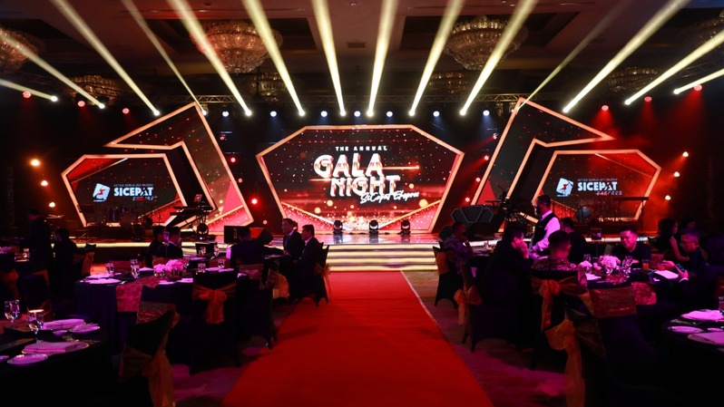 The Annual Gala Night SiCepat Ekspres yang digelar di Hotel Mulia, Jakarta Pusat, Selasa (23/11/2021).
