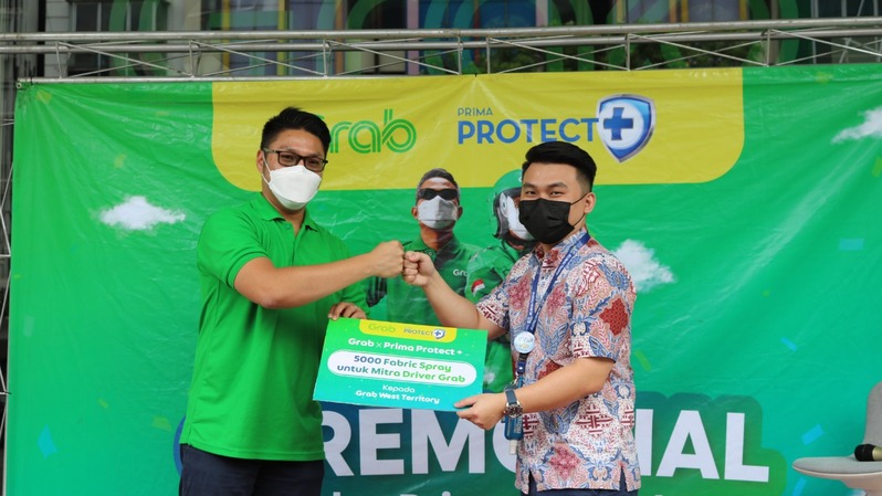 Prima Protect Plus donasi paket sanitasi untuk pengemudi Grab