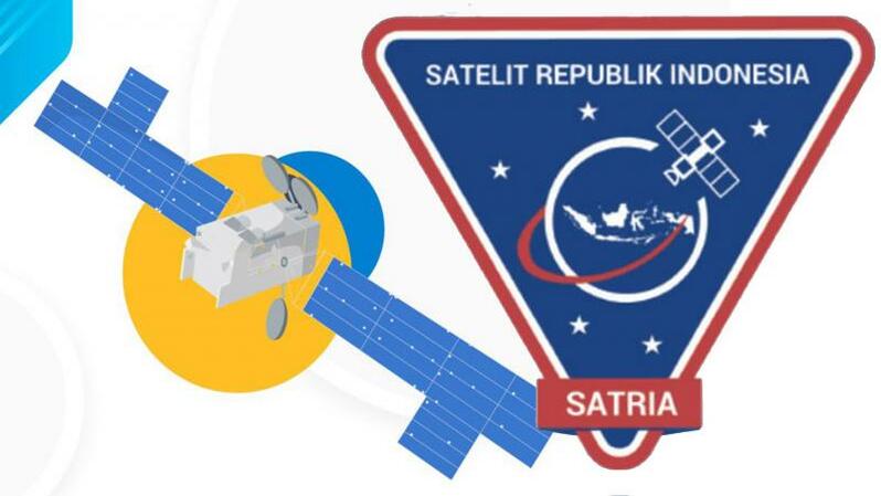 Ilustrasi satelit Satria. (IST) 
