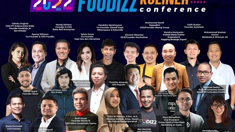 Konferensi bisnis kuliner terbesar dan pertama tahun ini bertajuk Foodizz Kuliner Conference 2022, UMKM Kuliner Siap Scale.