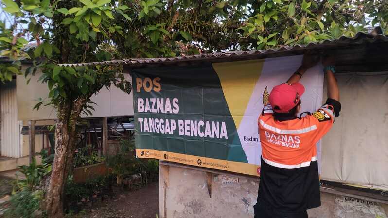 Tim BAZNAS saat melakukan survey di lokasi terdampak gempa Banten.