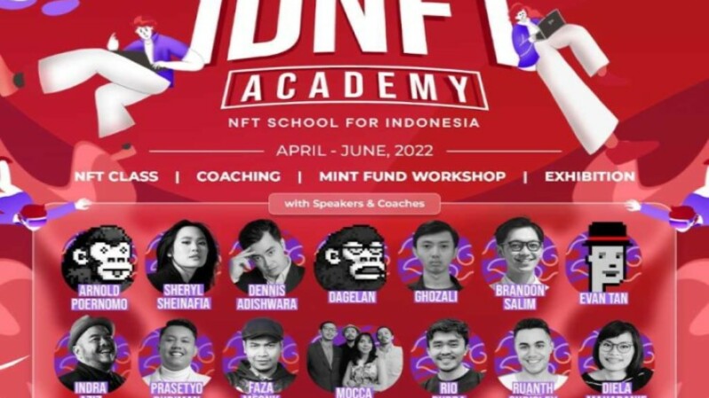 IDNFT, salah satu komunitas NFT terbesar di Indonesia, menyelenggarakan IDNFT Academy yang merupakan sebuah program sekolah NFT pertama di Indonesia pada April hingga Juni 2022.

