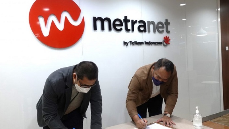 Anak usaha PT Telkom Indonesia Tbk (TLKM), Metranet. Foto ilustrasi: Ist
