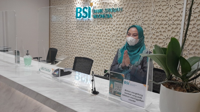 Konter layanan BSI  (foto: Investor Daily/Abdul Aziz)