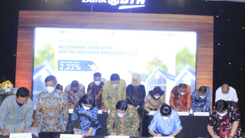 Perjanjian kerjasama Bank BTN bersama Developer Top Indonesia