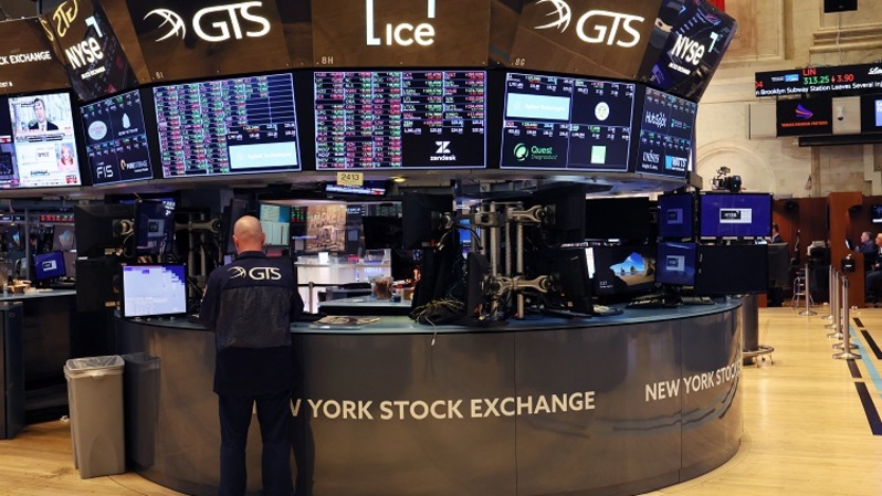 Bursa saham Wall Street, New York, AS. (FOTO: AFP)
