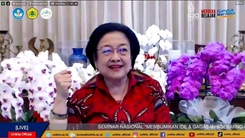 Presiden Kelima RI yang juga Ketua Dewan Pengarah Badan Pembinaan Ideologi Pancasila (BPIP) Megawati Soekarnoputri 