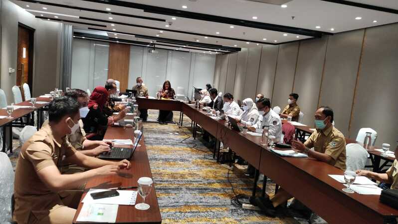 Rapat identifikasi penyusunan PKS antara Kemendagri dan K/L uuntuk mengintegrasikan kode dan data WAP di Jakarta, Senin (30/5/2022). (ist)